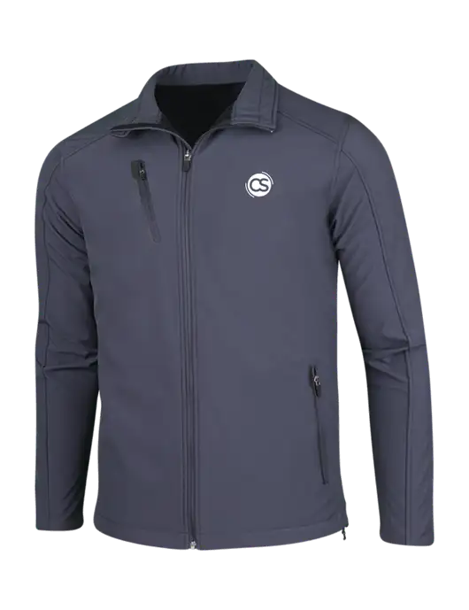 Dark Grey Welded Softshell Jacket w/CS Logo