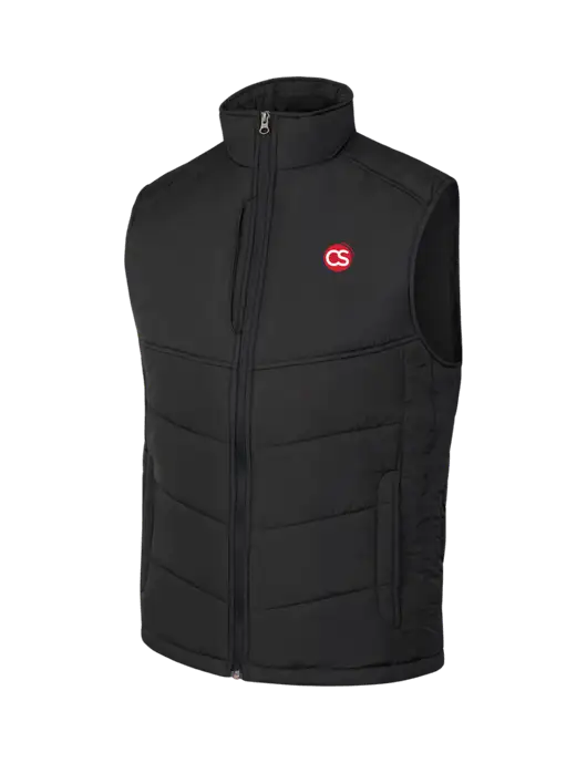 Black/Black Puffy Vest w/CS Logo