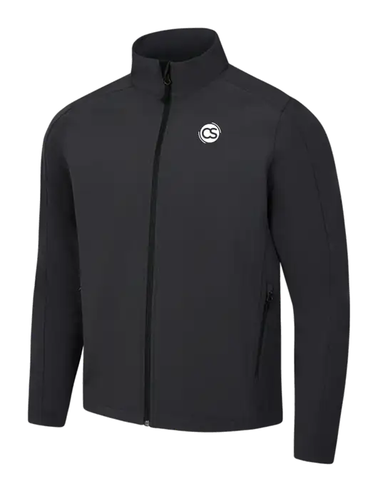 Black Charcoal Heather Core Soft Shell Jacket w/CS Logo