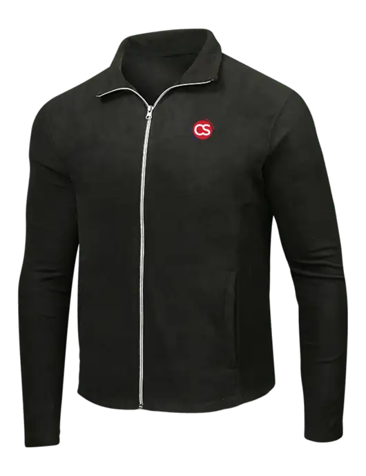 Black Microfleece Jacket w/CS Logo