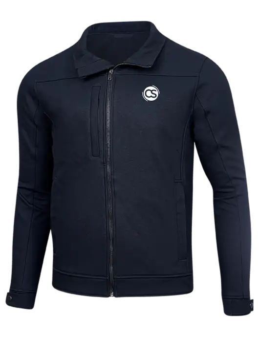 Cornerstone Navy Duck Bonded Soft Shell Jacket w/CS Logo
