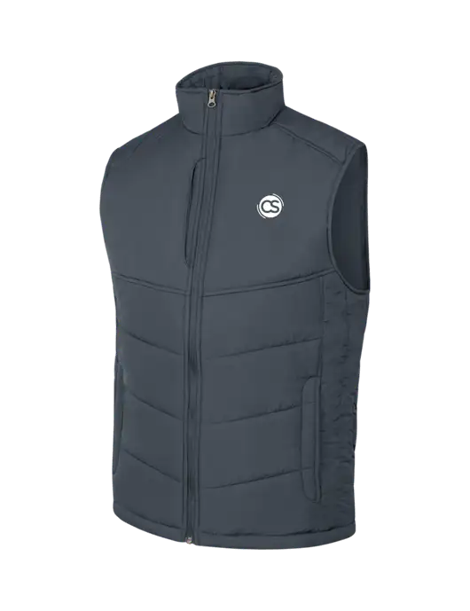 Dark Slate/Black Puffy Vest w/CS Logo