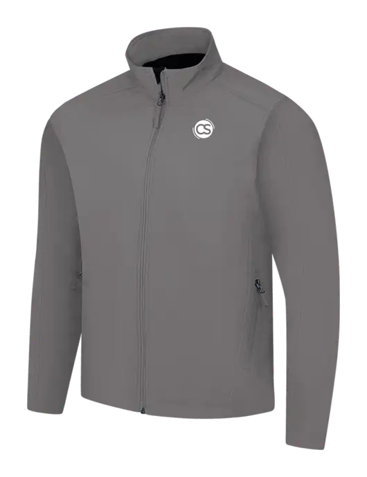 Medium Grey Core Soft Shell Jacket w/CS Logo