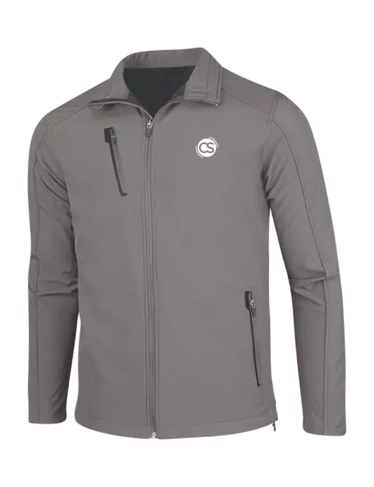 Medium Grey Welded Softshell Jacket w/CS Logo