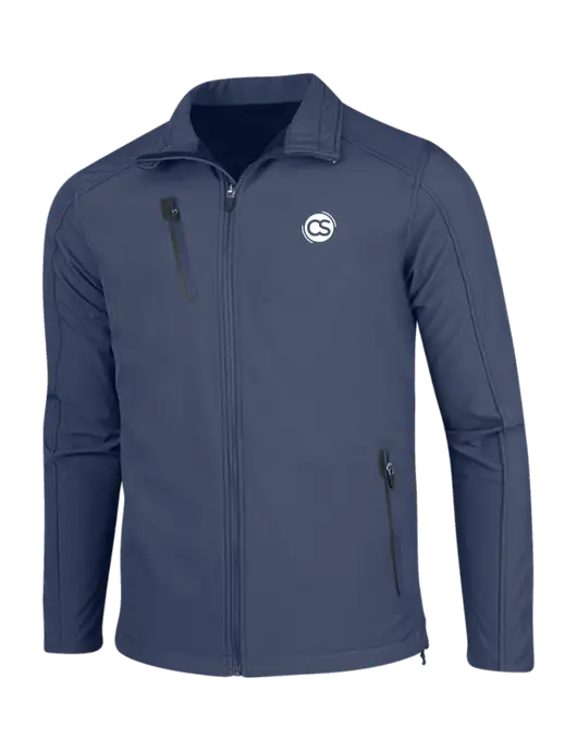 Navy Welded Softshell Jacket w/CS Logo