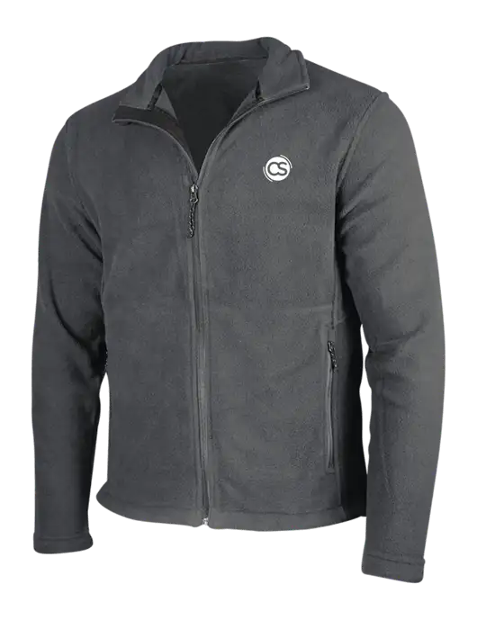Dark Grey Fleece Jacket w/CS Logo