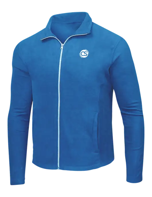 Light Royal Microfleece Jacket w/CS Logo