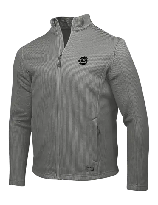 OGIO Medium Grey Grit Fleece Jacket w/CS Logo