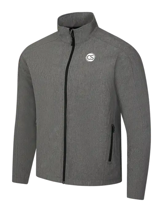 Medium Grey Heather Core Soft Shell Jacket w/CS Logo