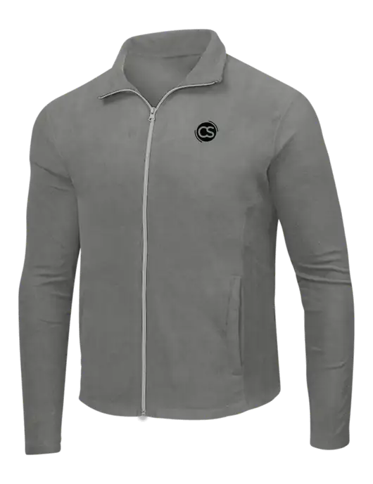Medium Grey Microfleece Jacket w/CS Logo