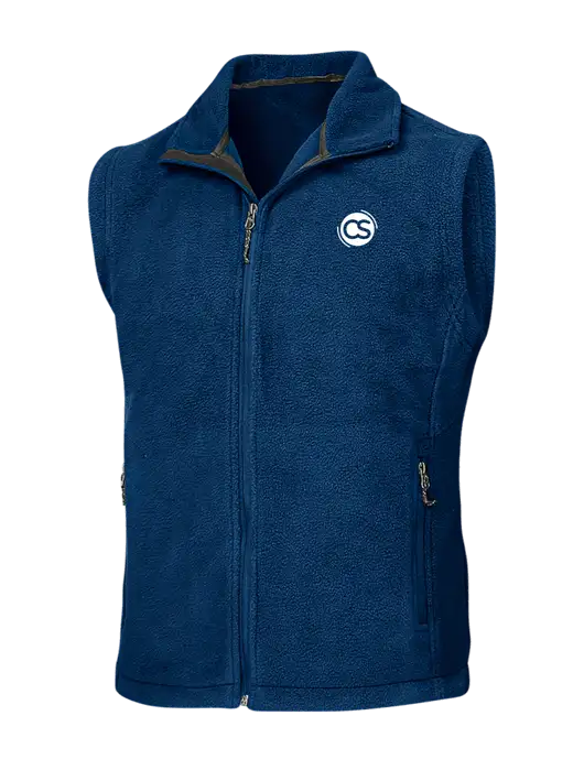 Navy Fleece Vest w/CS Logo