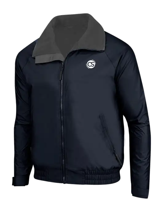 True Navy/Grey Heather Classic Competitor Jacket w/CS Logo