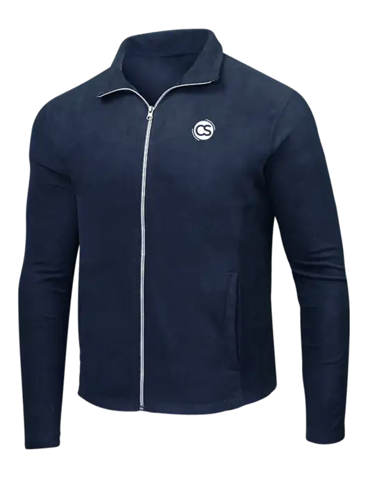 Navy Microfleece Jacket w/CS Logo