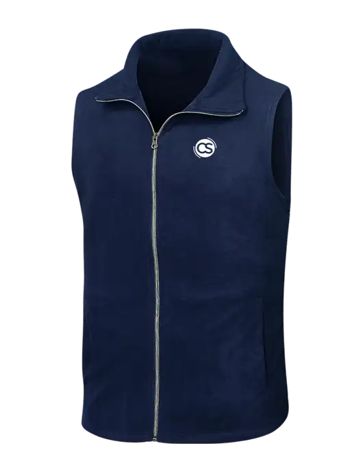 Navy Microfleece Vest w/CS Logo