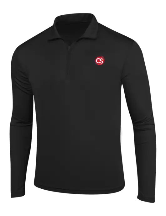 Black PosiCharge Competitor 1/4 Zip Pullover w/CS Logo