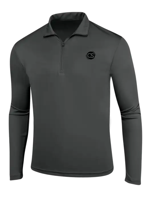 Dark Grey PosiCharge Competitor 1/4 Zip Pullover w/CS Logo