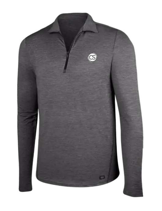 OGIO Gear Grey Heather Endurance Force 1/4 Zip w/CS Logo