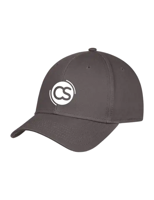 Charcoal Structured Cap Hook & Loop w/CS Logo