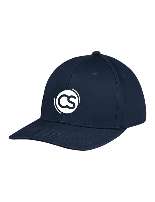 Premium Modern Structured Twill Navy Snapback Cap w/CS Logo