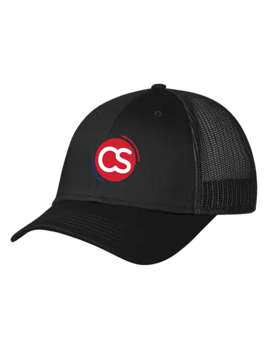Black Mesh Trucker Cap Snap Back w/CS Logo