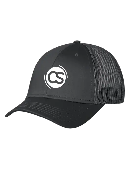Charcoal Mesh Trucker Cap Snap Back w/CS Logo