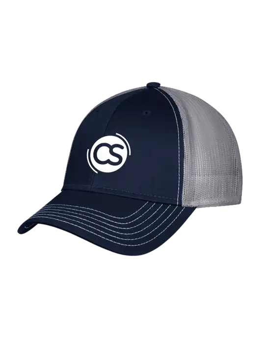 Navy & Grey Mesh Trucker Cap Snap Back w/CS Logo