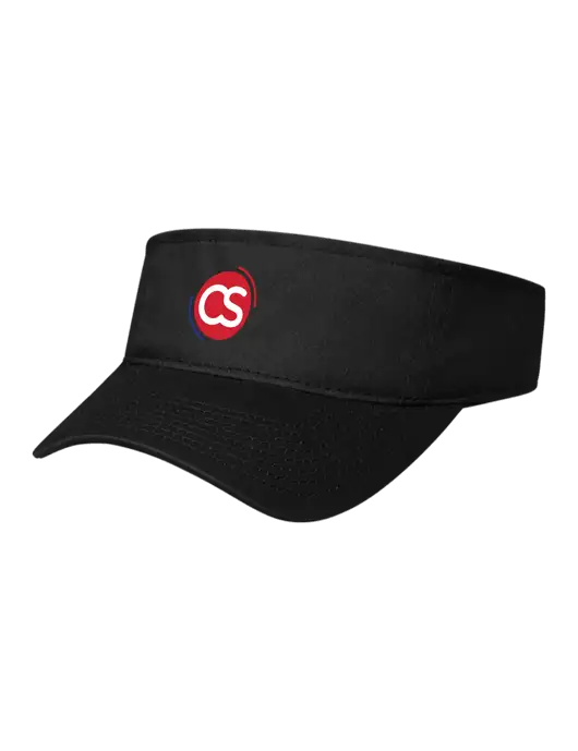Black Cap Visor w/CS Logo