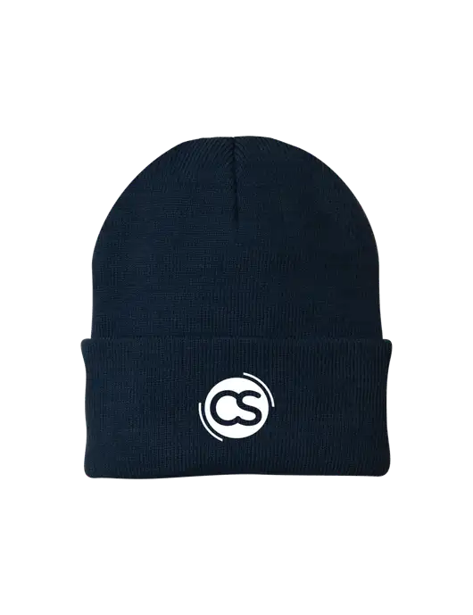 Navy Knit Cap w/CS Logo