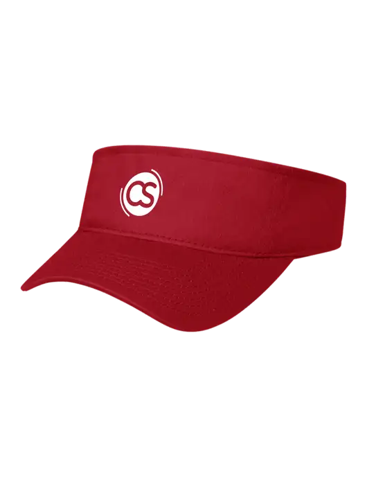 Red Cap Visor w/CS Logo