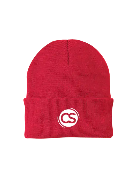 Red Knit Cap w/CS Logo