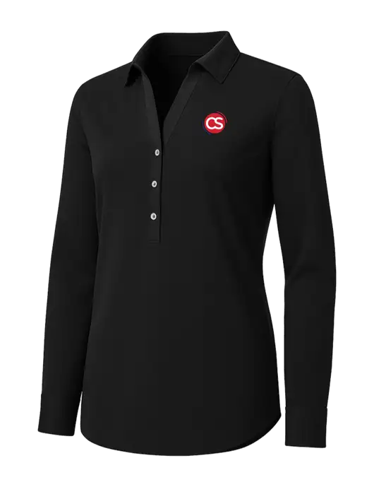 Womens Black City Stretch Shirt w/CS Logo