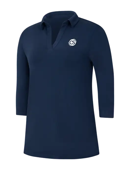 Navy Womens Luxe Knit Tunic w/CS Logo
