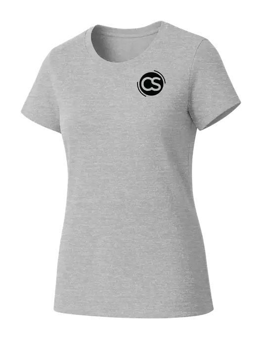 Womens Seriously Soft Light Heathered Grey T-Shirt w/CS Logo