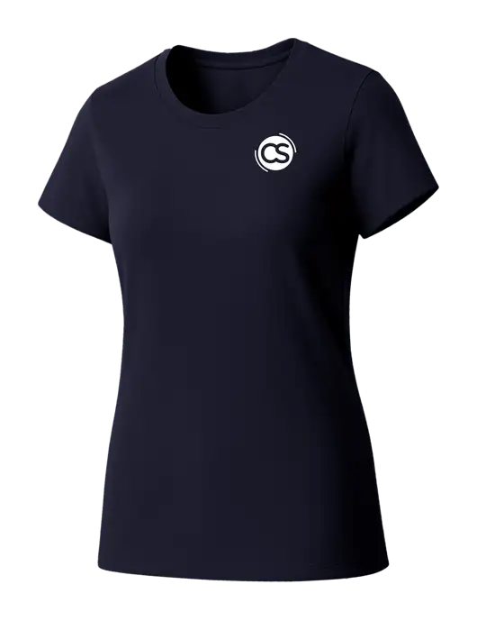 Womens Seriously Soft New Navy T-Shirt w/CS Logo