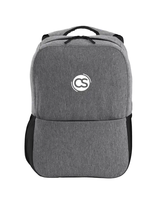 Access Square Laptop Graphite Heather/Black Backpack w/CS Logo