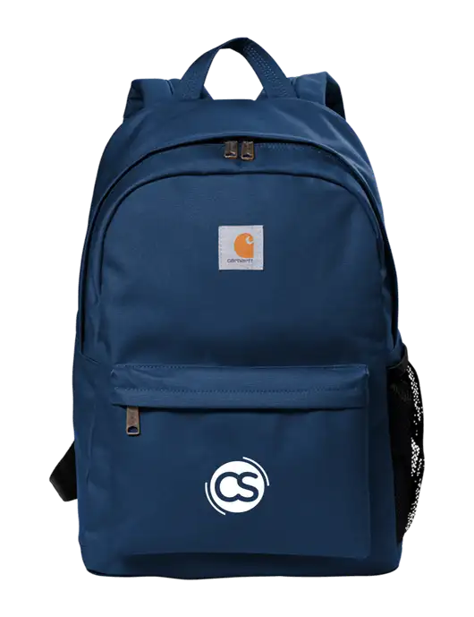 Carhartt Navy Canvas Backpack w/CS Logo