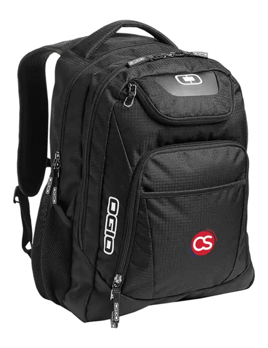 OGIO Black/Silver Excelsior Laptop Backpack w/CS Logo