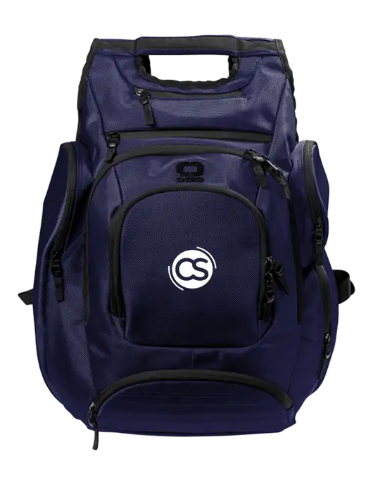 OGIO Navy Metro Ballistic Laptop Backpack w/CS Logo