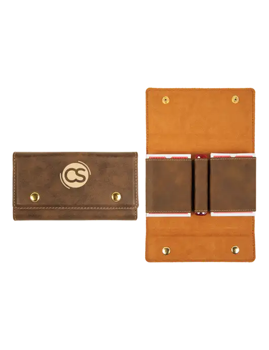 Rustic Leatherette Card & Dice Set w/CS Logo
