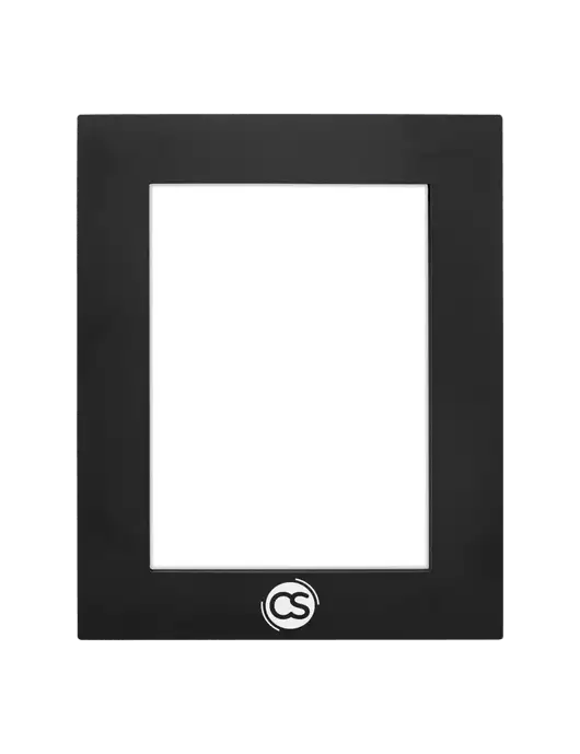 Black Aluminum Photo Frame, 5 x 7 w/CS Logo