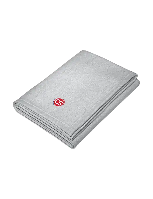 Core Light Grey Heather Fleece Sweatshirt Blanket w/CS Logo