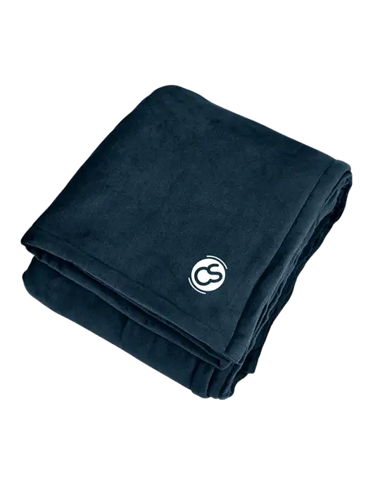 Mountain Lodge Navy Eclipse Blanket w/CS Logo