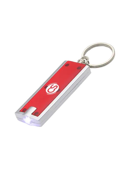 Simple Touch Red LED Keychain w/CS Logo